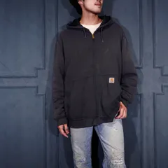 USA VINTAGE carhartt FADED DESIGN ZIP UP HOODIE/アメリカ古着カーハートフェードデザインジップアップフーディ(パーカー)