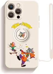 iPhone14 ケース リング付きスマホケース ストラップ付き スマホカバー 