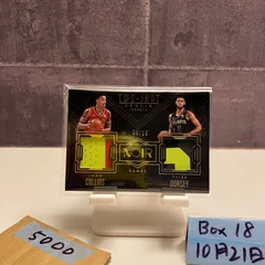 2017-18 Panini Noir Two-Shot John Collins Tyler Dorsey 08/10 Atlanta Hawks Dual ジャージ カード