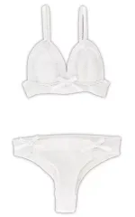 【中古】ドールアクセサリー Q’z用 オーバーチュールブラ&ショーツset(ホワイト×ホワイト)