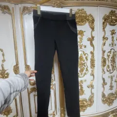 黒色 ウエストゴム レディース ズボン