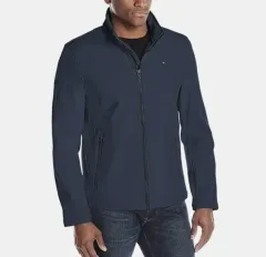 タミーヒルフィガー メンズ ソフトシェル ジャケット (XL) 105 110 新品