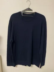 (新品)オリビエ ホールディングス ラマ 麻 ブレンド ニット 105 ネイビー