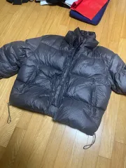 INSILENCE インサイレンス クラック ダブル レイヤー ダウン パディング ブラウン M