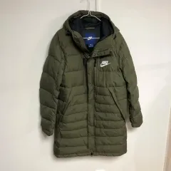 ナイキ メンズ グース ダウンジャケット ロング丈 100L@9905