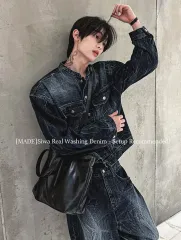 コシHaru ウォッシュ デニム セットアップ