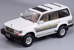 【中古】ミニカー 1/18 Toyota Land Cruiser VX-R LC80(ホワイト) [TK-KF032-1]