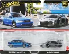 【中古】ミニカー 1/64 アウディ S4 クワトロ/ アウディ R8 LMS 「Hot Wheels プレミアム 2パック」 [JDY82-9866]