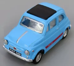 【中古】ミニカー ライトブルー 「1/48 FIAT500 チンクェチェント ダイキャストミニカー」
