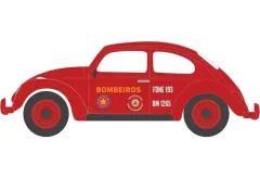 【中古】ミニカー 1/64 Volkswagen Classic Beetle - Corpo de Bombeiros da Policia Militar  「Club Vee-Dub Series 20」 [36110]