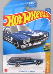 【中古】ミニカー 1/64 ’70 CHEVELLE SS WAGON(ブルー×ホワイト) 「Hot Wheels HW WAGONS」 [HCV19]