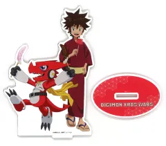 【新品】アクリルスタンド・アクリルパネル [新品] 02.工藤タイキ＆シャウトモン(描き下ろしイラスト) アクリルスタンド 「デジモンクロスウォーズ」