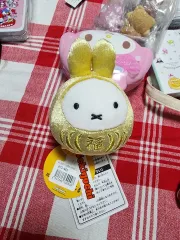 セキグチ ミッフィー マスコット キー チェーン WHOフクダルマ GOLD ラッキー ダルマ ぬいぐるみ キーホルダー