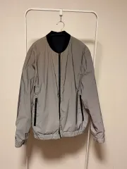 反射光 シルバー ブルゾン ジャケット