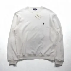 Polo Ralph Lauren 90年代 USA製 スウェット トレーナー L ホワイト スモールポニー刺繡 デッドストック 未使用品