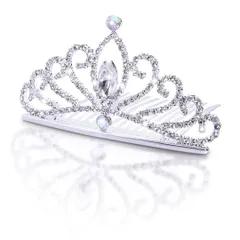 【新着商品】ティアラ 子供 髪飾り カチューシャ ヘッドドレス ヘアバンド ヘアアクセサリー王冠 留め具 カミカザリ 女の子 撮影/パーティ/子供 七五三/結婚式/成人式/誕生日会/花嫁/ウエディング用髪飾り