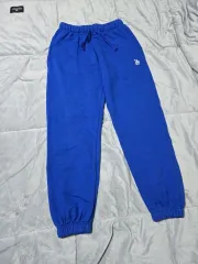 *未使用*メンズ スウェットパンツ レディース スウェットパンツ ユニセックス ブルー 青 トレーナー