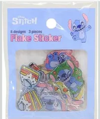 【新品】ディズニー スティッチ ぷっくり フレークシール 24枚セット 手帳 デコ