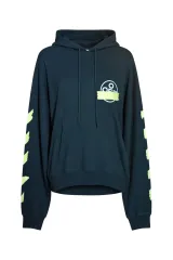 オフホワイト TAPE ARROW PRINT HOODIE BLACK