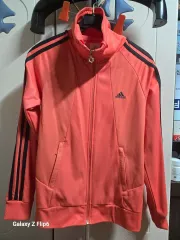 アディダス 3本線 ジャージ オレンジ色