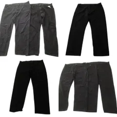古着卸 まとめ売り RUSTLER ラスラー ブラックデニム パンツ 6枚セット (メンズ 42 /44 /46 ) アメカジ ストレート 中古 古着 ND0772