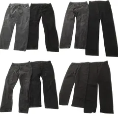古着卸 まとめ売り RUSTLER ラスラー ブラックデニム パンツ 8枚セット (メンズ 36 ) アメカジ ストレート 中古 古着 ND0764