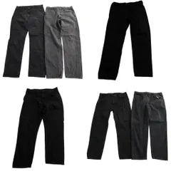 古着卸 まとめ売り RUSTLER ラスラー ブラックデニム パンツ 6枚セット (メンズ 36 /38 ) ストレート アメカジ 中古 古着 ND0800