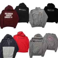 古着卸 まとめ売り チャンピオン Champion スウェット 8枚セット (メンズ L ) フーディー ハーフジッップ スタンドカラー 中古 古着 ND0835