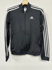 adidas アディダス トラックジャケット ジャージ ブラック×ホワイト 三本ライン メンズ M 新品