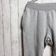 Champion チャンピオン リバースウィーブ スウェットパンツ ライトグレー L Cロゴ刺繍 裏起毛