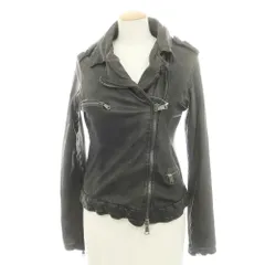 【中古】ジョルジオブラット GIORGIO BRATO ラムレザー ライダースジャケット ブラック【サイズ40】【レディース】