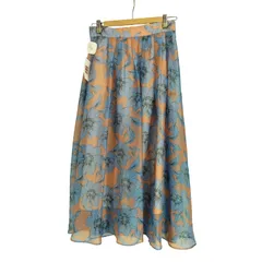 ミッシェルクラン MICHEL KLEIN フラワープリントシアースカート レディース JPN：40 