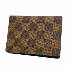 ルイ・ヴィトン(Louis Vuitton) ルイ・ヴィトン 名刺入れ・カードケース ダミエ ポルト2カルトヴェルティカル N60533 エベヌメンズ レディース
