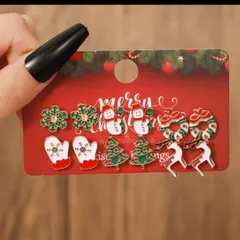 クリスマスイベントピアス 6ペアセット プレゼント
