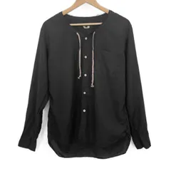 COMME des GARCONS コムデギャルソン オムプリュス ノーカラー 長袖 シャツ AD2016 サイズM