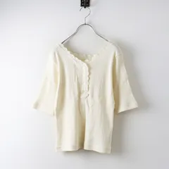 サマンサモスモス Samansa Mos2 SM2 レース ニットカットソー F‖アイボリー トップス プルオーバー 半袖【2400014718515】