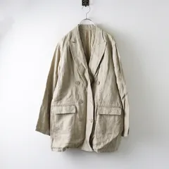 ニコアンド niko and … リネン テーラードジャケット F‖ベージュ アウター 羽織り 上着 前開き 長袖【24000147186211】