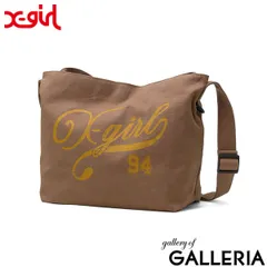 エックスガール ショルダーバッグ レディース 大きめ 通学 X-girl 斜めがけ 軽量 軽い 大人 斜めがけバッグ メッセンジャー ロゴ 女子 通勤 ショルダー 横型 A4 LOGO AND NUMBER MESSENGER BAG 105253053002