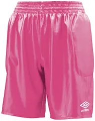 アンブロ umbro サッカー ジュニア用GKパンツ 脇パッド付 ハーフパンツ ショートパンツ ボトムス トレーニング フットボール ゴールキーパー 部活 練習 試合 新入部員 キッズ 子供  UAS6700GJP SPNK Sピンク