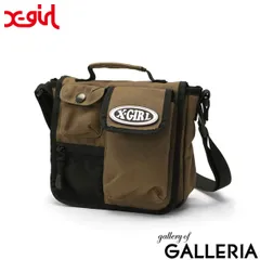 エックスガール ショルダーバッグ レディース X-girl バッグ 軽い 軽量 小さめ 斜めがけ ブランド MULTI POCKET SHOULDER BAG 105241053008 KHAKI