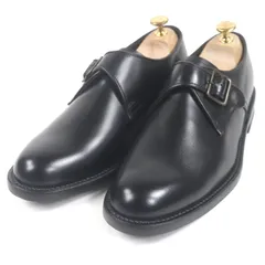 未使用品□REGAL リーガル レザー worth collection シングルモンクストラップ ドレスシューズ ビジネスシューズ ブラック 25.5 日本製 メンズ