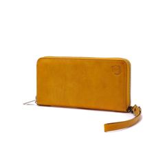 極美品 HATAKEYAMA ハタケヤマ 長財布 グラブレザー ロゴ 40周年 