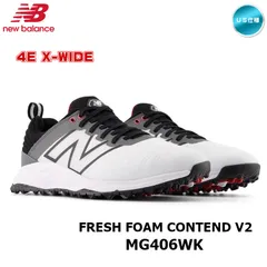 ニューバランス FRESH FOAM CONTEND V2 MG406WK 4E X-WIDE ゴルフシューズ スパイクレス US仕様 新品 未使用
