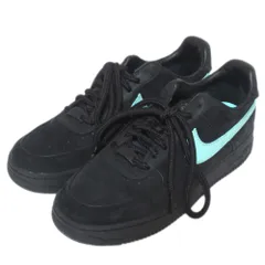 新品同様 TIFFANY&CO×NIKE ティファニー×ナイキ AIR FORCE 1 LOW 1837 エアフォース1 ローカット スニーカー DZ1382-001 25cm ブラック メンズ 古着 中古 USED