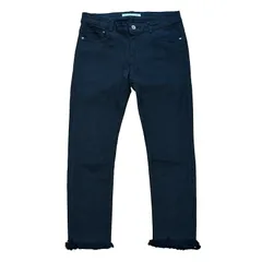 ZARA TRAFALUC フリンジクロップド スキニーデニム ブラック サイズ40 レディースXL ザラ