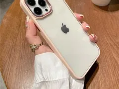 フェミニン シリコン スマホ ケース クリア+ピンク iPhone13Pro　560210IP13P