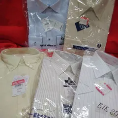 メンズ ファッション カッターシャツ ビジネスシャツ オシャレシャツ 長袖＆半袖 5枚まとめ サイズ、バラバラです! 未使用品 R030