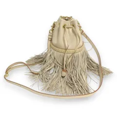 美品 J&M DAVIDSON ジェイアンドエムデヴィッドソン フリンジ カーニバル スタッズ レザー 2way ミニショルダー チェーンハンドバッグ レディース 古着 中古 USED