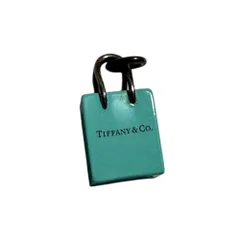 美品 Tiffany&Co. ティファニー ショッピングバッグ ペンダントトップ AG925 ブルー レディース 古着 中古 USED