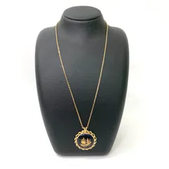 【LIMOGES CASTEL】リモージュ ネックレス ゴールドカラー アクセサリー☆のサムネイル